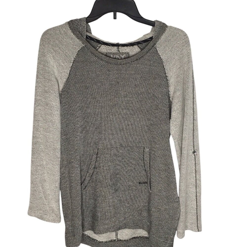 Marc New York Womens Hoodie Size Small Gray Two Tone Performance Pullover
